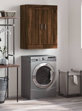 VidaXL Wandkast 69,5x34x90 cm bewerkt hout bruineikenkleurig