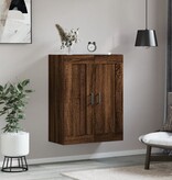 VidaXL Wandkast 69,5x34x90 cm bewerkt hout bruineikenkleurig