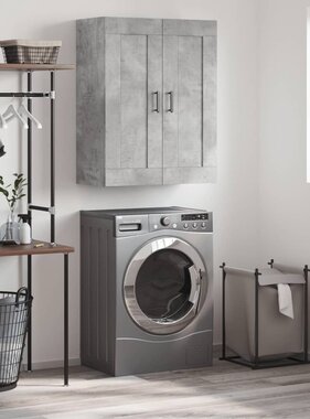 VidaXL Wandkast 69,5x34x90 cm bewerkt hout betongrijs