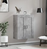 VidaXL Wandkast 69,5x34x90 cm bewerkt hout betongrijs