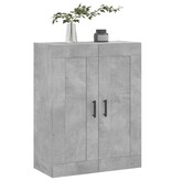 VidaXL Wandkast 69,5x34x90 cm bewerkt hout betongrijs
