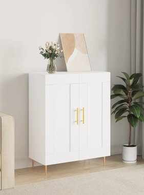 VidaXL Dressoir 69,5x34x90 cm bewerkt hout wit