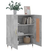 VidaXL Dressoir 69,5x34x90 cm bewerkt hout betongrijs
