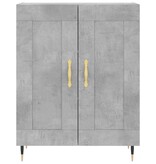 VidaXL Dressoir 69,5x34x90 cm bewerkt hout betongrijs