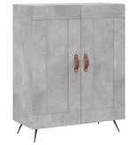 VidaXL Dressoir 69,5x34x90 cm bewerkt hout betongrijs