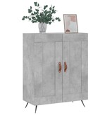 VidaXL Dressoir 69,5x34x90 cm bewerkt hout betongrijs