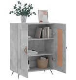 VidaXL Dressoir 69,5x34x90 cm bewerkt hout betongrijs