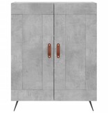 VidaXL Dressoir 69,5x34x90 cm bewerkt hout betongrijs