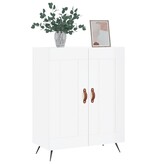 VidaXL Dressoir 69,5x34x90 cm bewerkt hout hoogglans wit