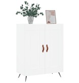 VidaXL Dressoir 69,5x34x90 cm bewerkt hout wit