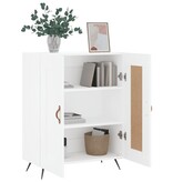 VidaXL Dressoir 69,5x34x90 cm bewerkt hout wit