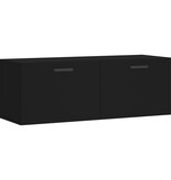 VidaXL Wandkast 100x36,5x35 cm bewerkt hout zwart