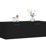 VidaXL Wandkast 100x36,5x35 cm bewerkt hout zwart