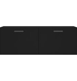 VidaXL Wandkast 100x36,5x35 cm bewerkt hout zwart