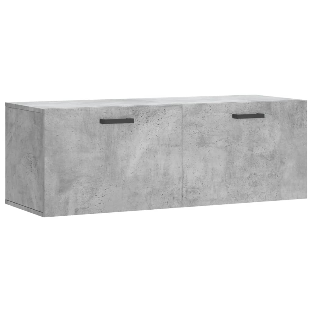 VidaXL Wandkast 100x36,5x35 cm bewerkt hout betongrijs