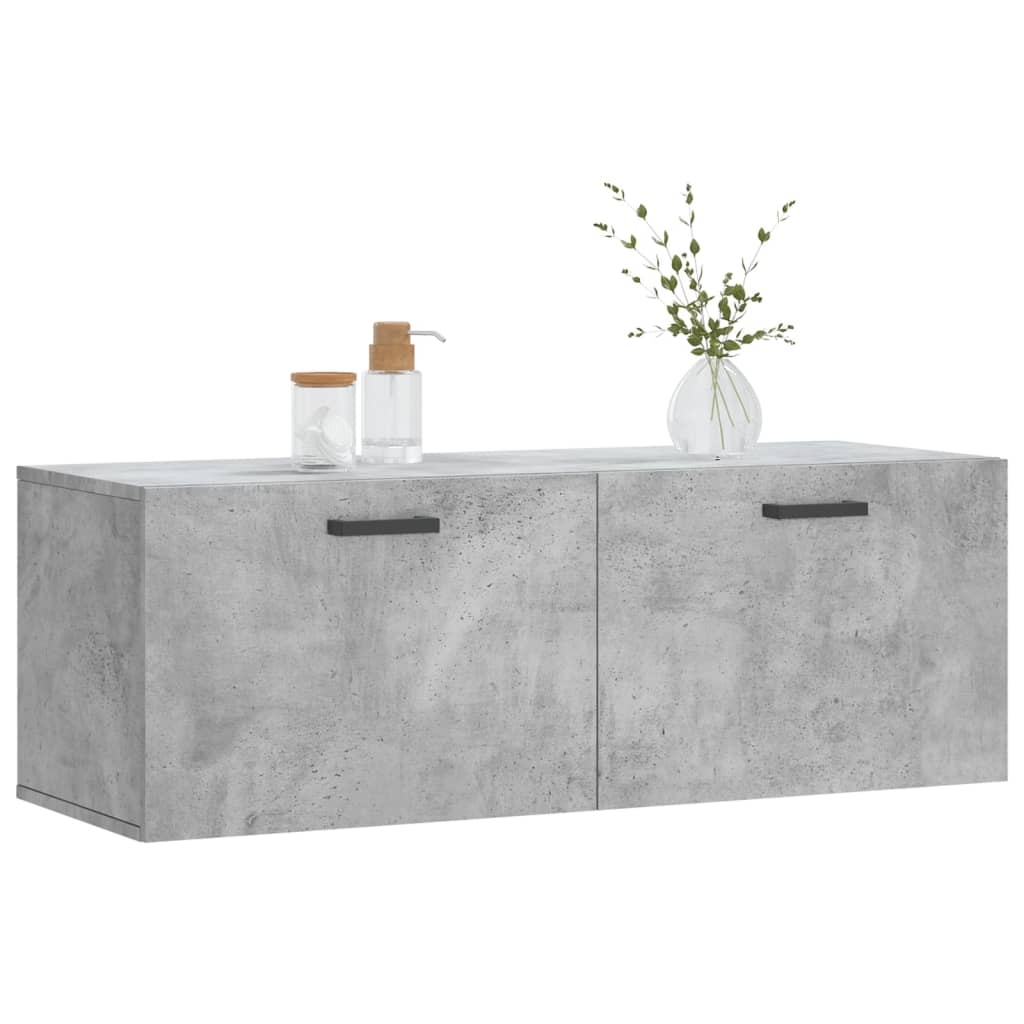 VidaXL Wandkast 100x36,5x35 cm bewerkt hout betongrijs