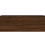 vidaXL Wandkast 100x36,5x35 cm bewerkt hout bruineikenkleurig