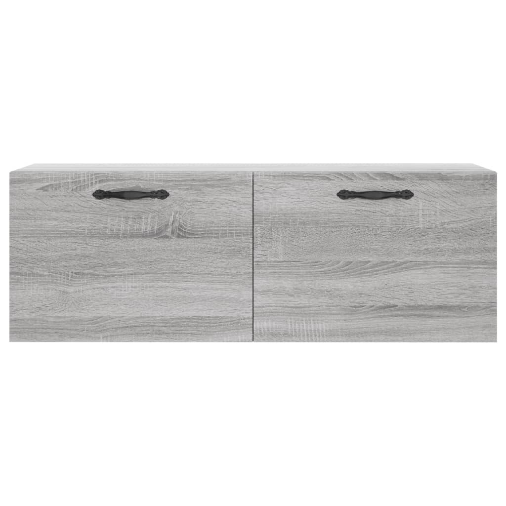 vidaXL Wandkast 100x36,5x35 cm bewerkt hout grijs sonoma eikenkleurig