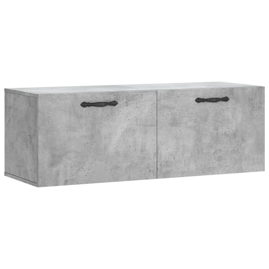 VidaXL Wandkast 100x36,5x35 cm bewerkt hout betongrijs