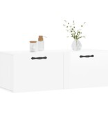 VidaXL Wandkast 100x36,5x35 cm bewerkt hout hoogglans wit