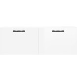 VidaXL Wandkast 100x36,5x35 cm bewerkt hout hoogglans wit