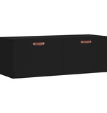 VidaXL Wandkast 100x36,5x35 cm bewerkt hout zwart