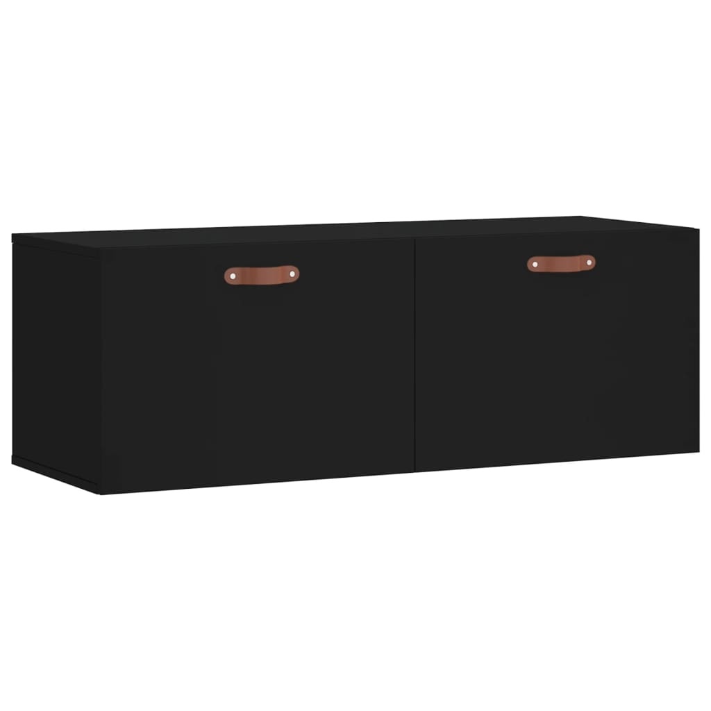 VidaXL Wandkast 100x36,5x35 cm bewerkt hout zwart
