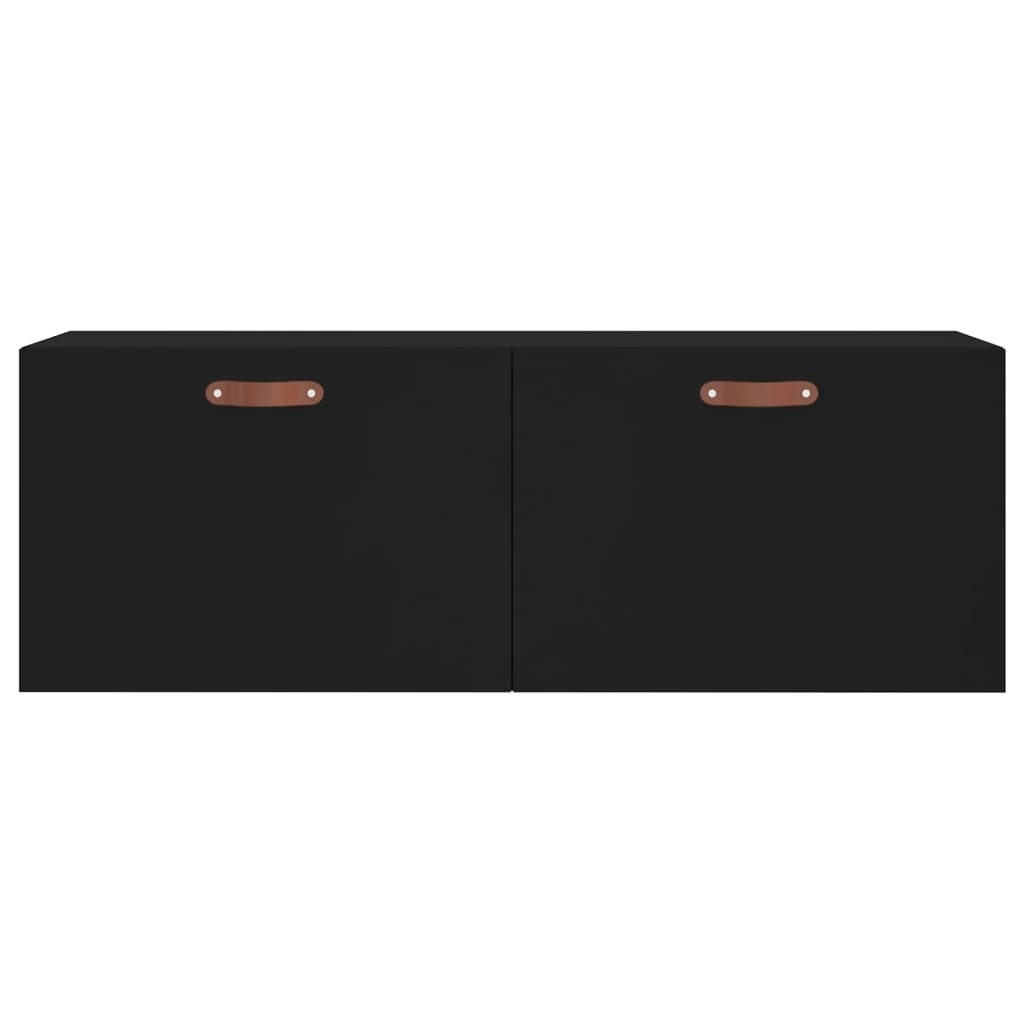VidaXL Wandkast 100x36,5x35 cm bewerkt hout zwart