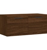 VidaXL Wandkast 80x36,5x35 cm bewerkt hout bruineikenkleurig