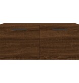 VidaXL Wandkast 80x36,5x35 cm bewerkt hout bruineikenkleurig