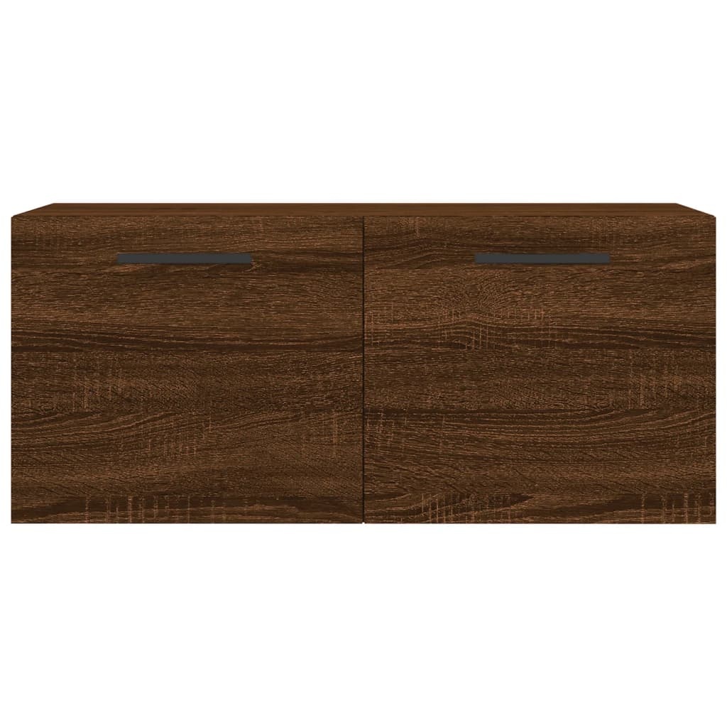 VidaXL Wandkast 80x36,5x35 cm bewerkt hout bruineikenkleurig