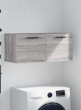 VidaXL Wandkast 80x36,5x35 cm bewerkt hout grijs sonoma eikenkleurig