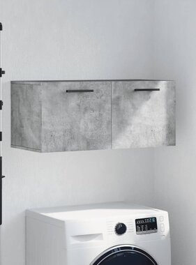 VidaXL Wandkast 80x36,5x35 cm bewerkt hout betongrijs