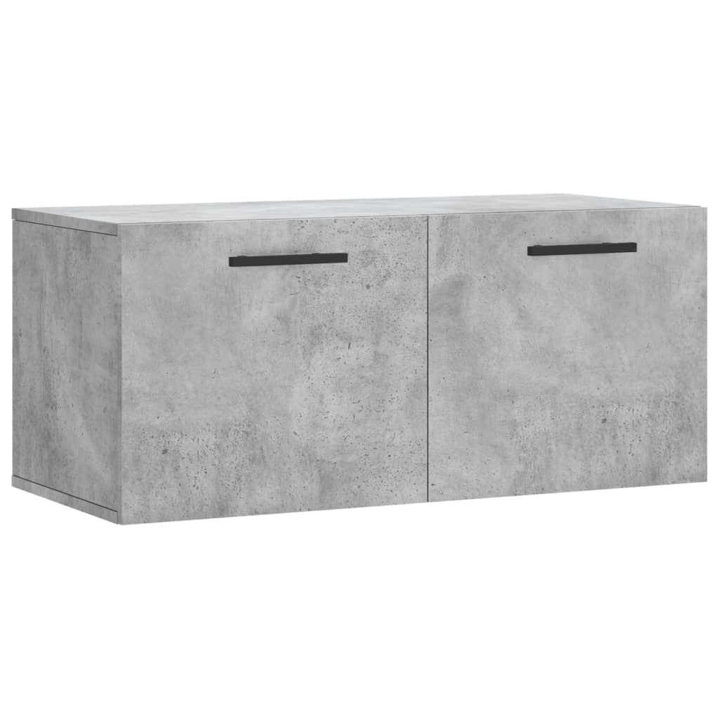 VidaXL Wandkast 80x36,5x35 cm bewerkt hout betongrijs