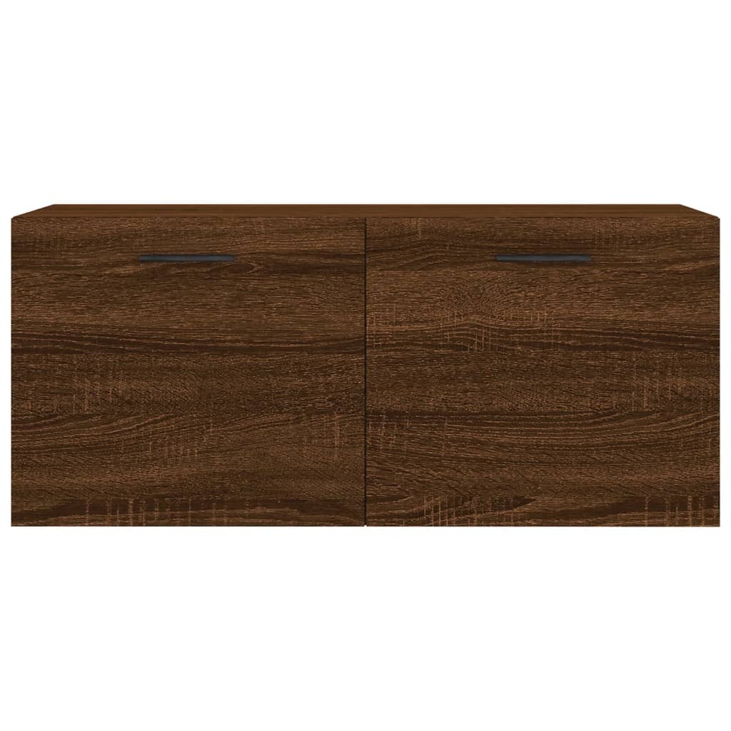 VidaXL Wandkast 80x36,5x35 cm bewerkt hout bruineikenkleurig