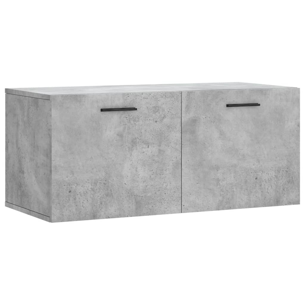 VidaXL Wandkast 80x36,5x35 cm bewerkt hout betongrijs