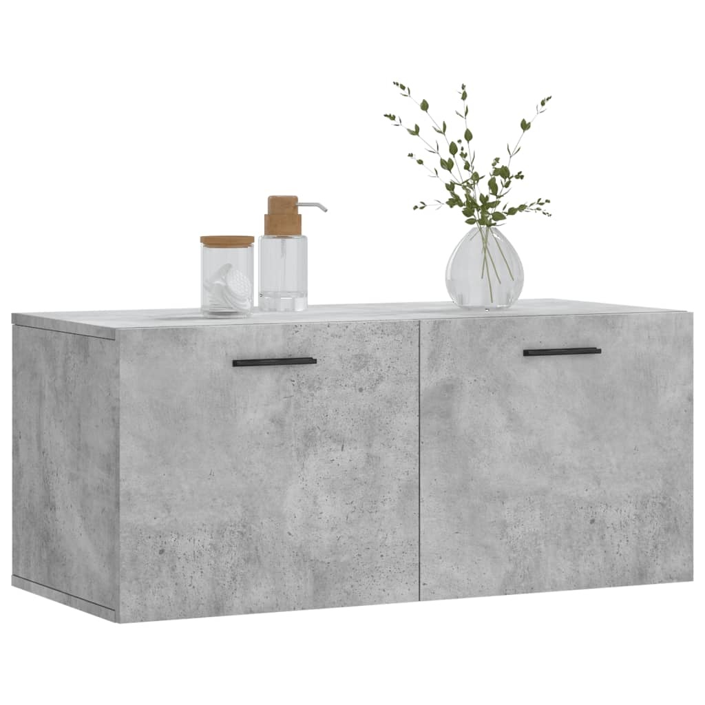 VidaXL Wandkast 80x36,5x35 cm bewerkt hout betongrijs