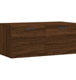 VidaXL Wandkast 80x36,5x35 cm bewerkt hout bruineikenkleurig