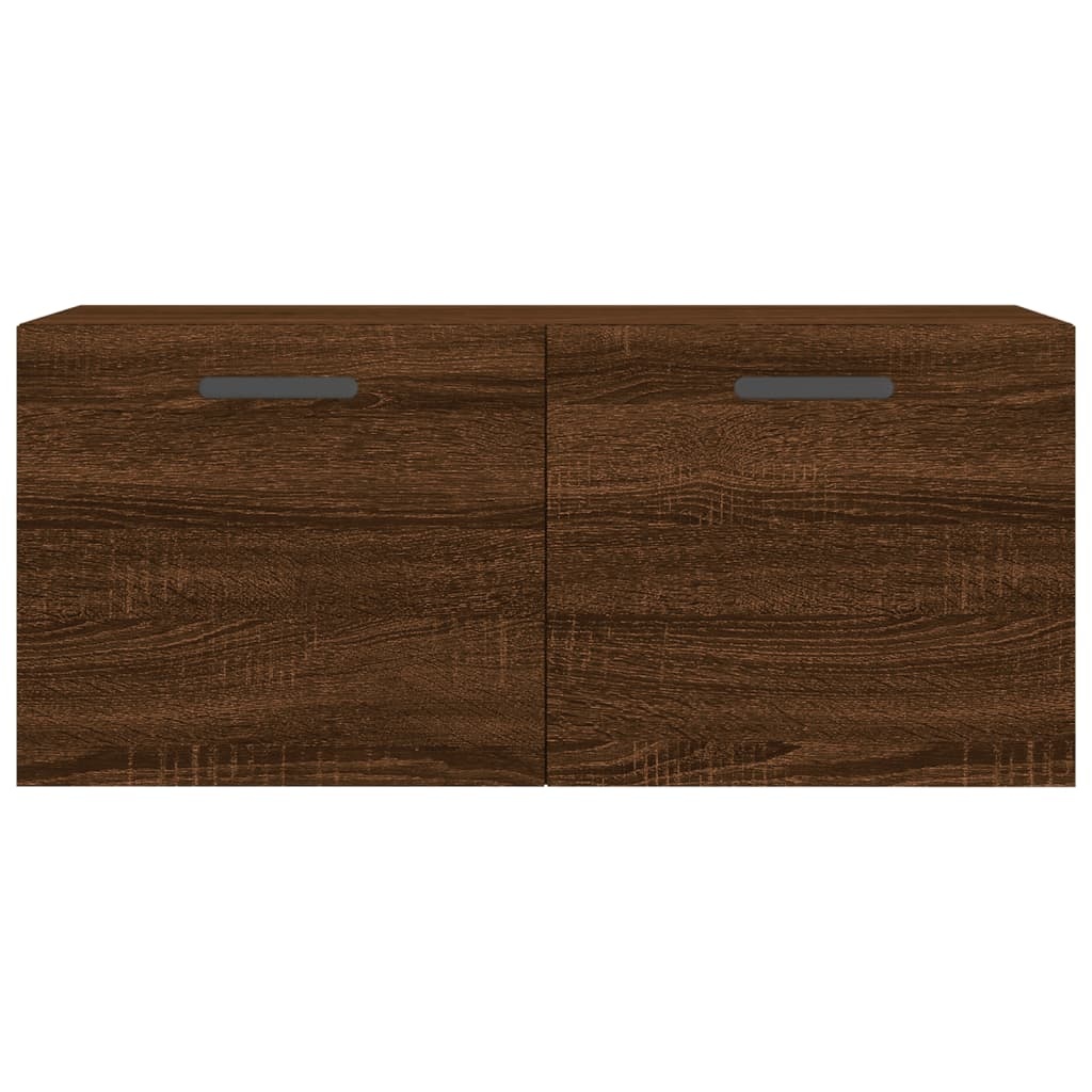 VidaXL Wandkast 80x36,5x35 cm bewerkt hout bruineikenkleurig