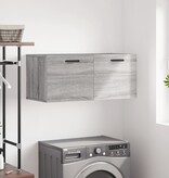 VidaXL Wandkast 80x36,5x35 cm bewerkt hout grijs sonoma eikenkleurig