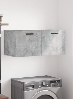 VidaXL Wandkast 80x36,5x35 cm bewerkt hout betongrijs
