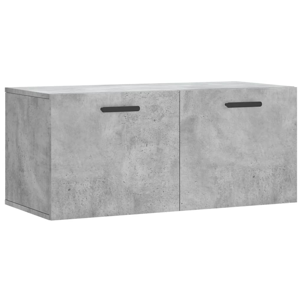 VidaXL Wandkast 80x36,5x35 cm bewerkt hout betongrijs