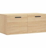 vidaXL Wandkast 80x36,5x35 cm bewerkt hout sonoma eikenkleurig