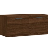 VidaXL Wandkast 80x36,5x35 cm bewerkt hout bruineikenkleurig