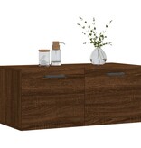 VidaXL Wandkast 80x36,5x35 cm bewerkt hout bruineikenkleurig