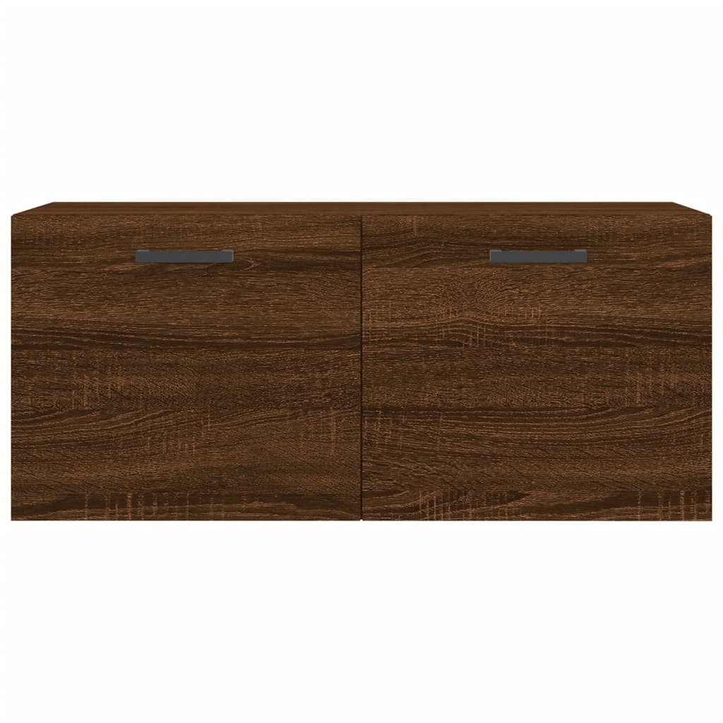 VidaXL Wandkast 80x36,5x35 cm bewerkt hout bruineikenkleurig