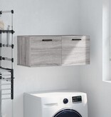 VidaXL Wandkast 80x36,5x35 cm bewerkt hout grijs sonoma eikenkleurig