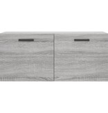 VidaXL Wandkast 80x36,5x35 cm bewerkt hout grijs sonoma eikenkleurig