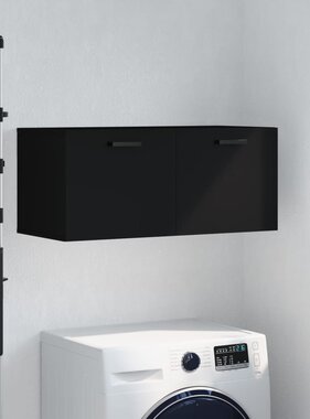 VidaXL Wandkast 80x36,5x35 cm bewerkt hout zwart