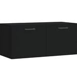 VidaXL Wandkast 80x36,5x35 cm bewerkt hout zwart